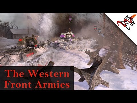 Company of Heroes 2 The Western Front Armies - Replay #012 - 4vs4 Turn Around w/ Artillery