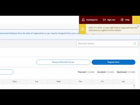 Student Planning Tutorial Registering For Classes