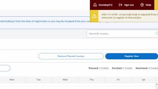 Student Planning Tutorial | Registering for Classes