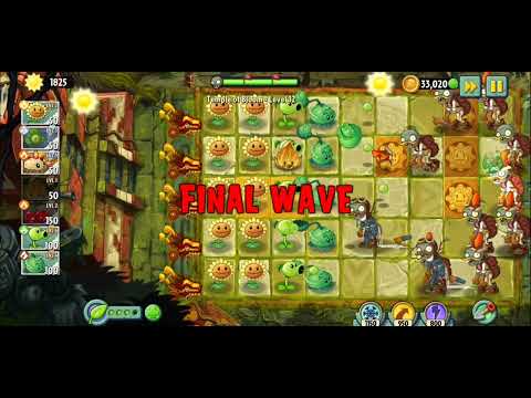 Plants VS Zombies 2 - Lost City ENDLESS ZONE (TEMPLE OF BLOOM) LEVEL 1-21