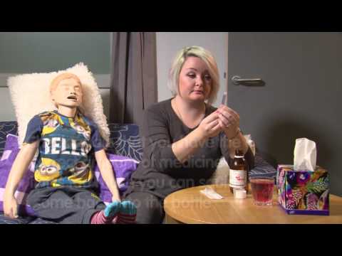 How to give liquid medicine (from a bottle without a bung)