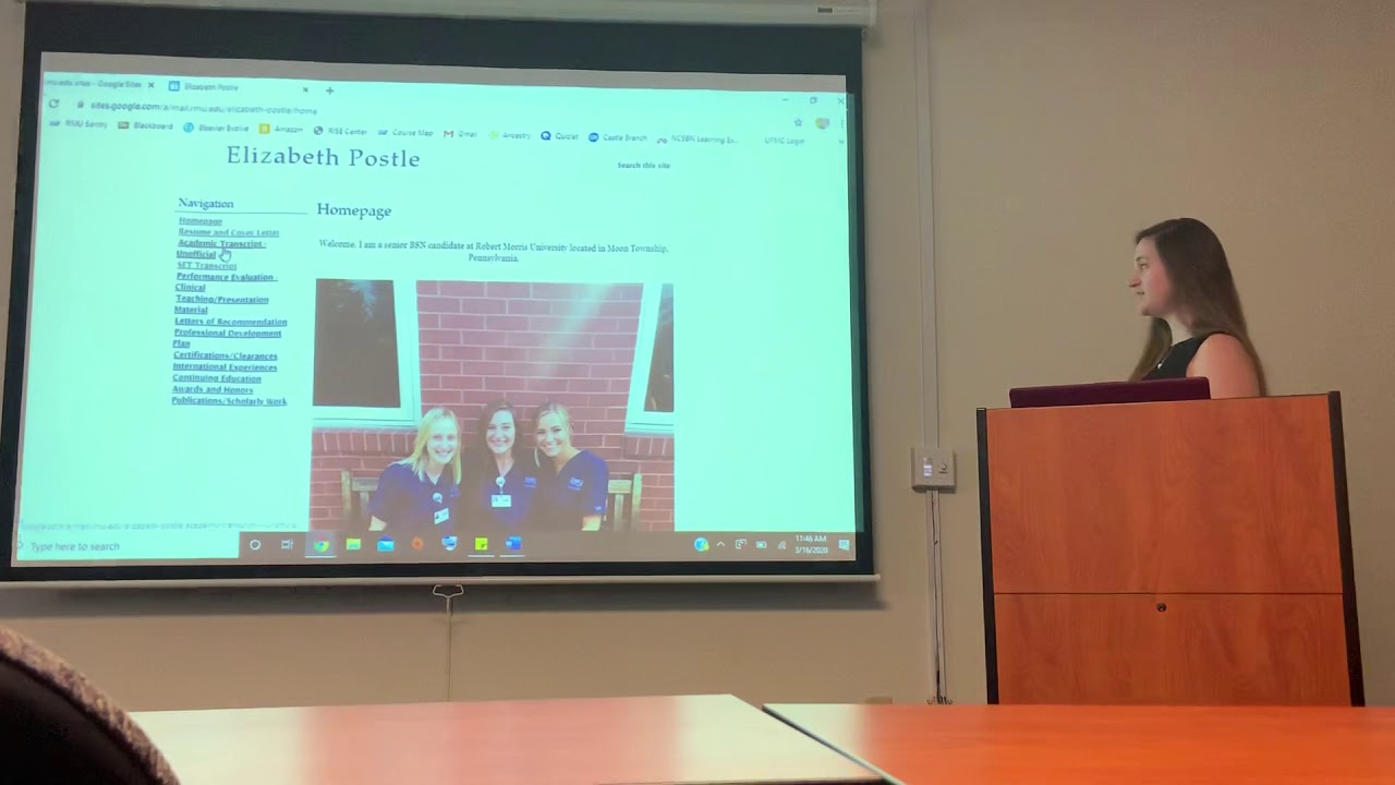 Elizabeth Postle’s e-Portfolio Presentation