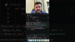 how to use a custom comparator in python #shorts #lambdaFunctionInPython #customComparator #python