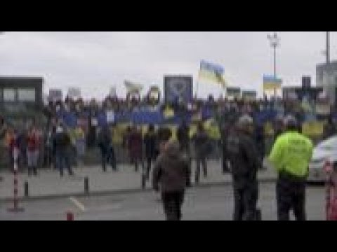 Protest in Turkey against invasion of Ukraine