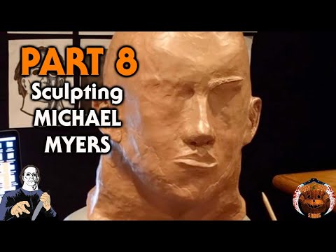 Michael Myers Sculpture Timelapse Documentary - Halloween (PART 8/31)