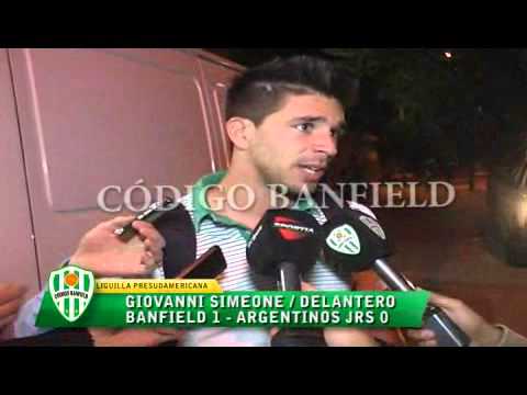 GIOVANNI SIMEONE BANFIELD 1 ARGENTINOS JRS 0 LIGUILLA PRESUDAMERICANA 24 11 2015
