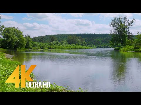 4K Fascinating Serenity of Yuryuzan River, Ural Area, Russia - Short Preview Video