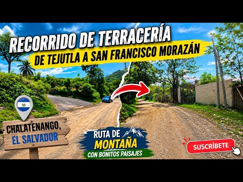 Viajando de Tejutla a San Francisco Morazán en Chalatenango,Por Calles de Terreseria, En Motocicleta
