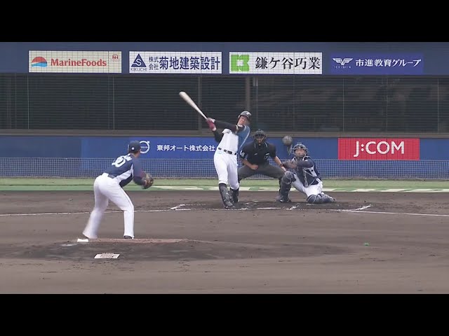 【ファーム】ファイターズ・海老原 特大の満塁ホームラン!! 2019/4/24 F-L(ファーム)