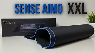 Roccat Sense AIMO XXL RGB Mouse Pad! It's Huge!!
