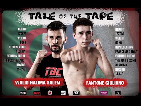 TBC Fight Night 1 - MAIN EVENT (Lightweight Fight) - Walid Halima Salem v Giuliano Fantone