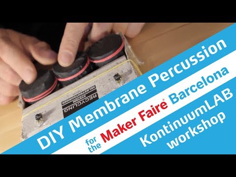 Making the membrane percussion for my MakerFaire workshop