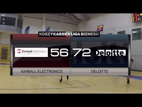 Kimball Electronics vs Deloitte - 20 kolejka - I Liga Poznań - Koszykarska Liga Biznesu
