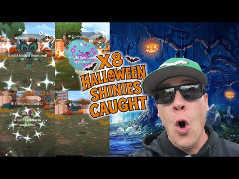 🎃 8 SHINIES CAUGHT During the Halloween Part 2 Event! (Spiritomb Surprise!) 👻 #pokemongo
