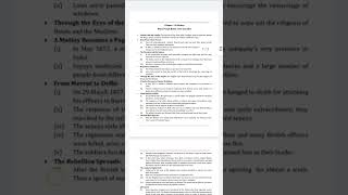 class 8 chapter 5 when people Rebel 1857 and after chapter important notes