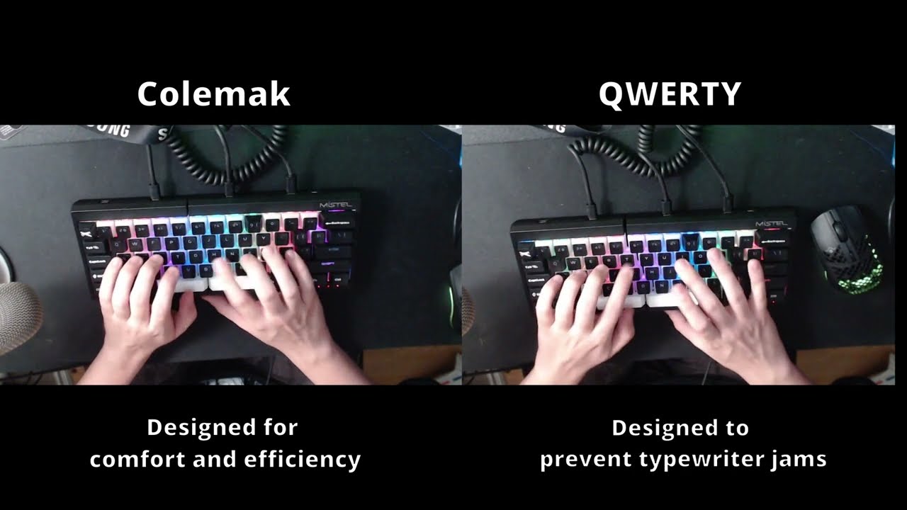 QWERTY vs Colemak Comparison