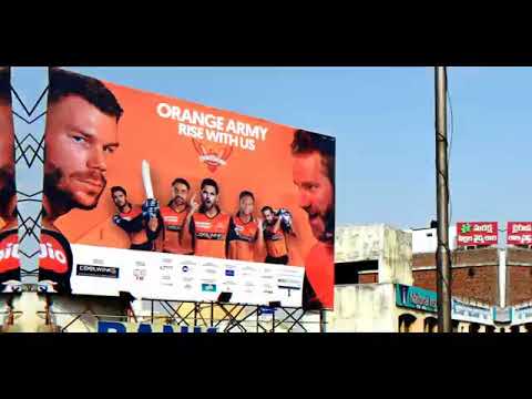 SRH campaign goes big across Hyderabad OOH with Mera Hoardings