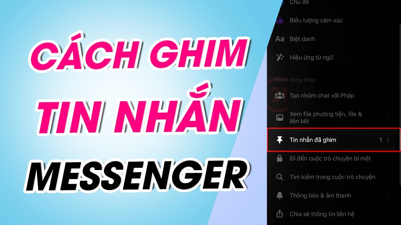 Cách ghim tin nhắn trên Messenger để giữ lại những tin nhắn quan trọng