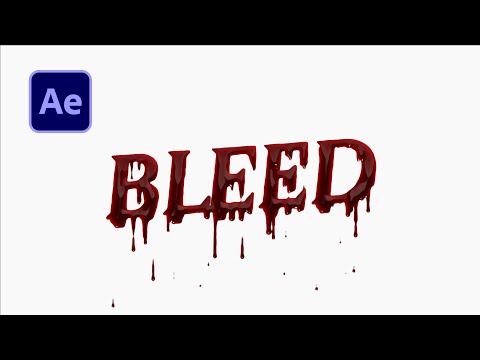 Blood Dripping Text Animation in After Effects | After Effects Tutorial