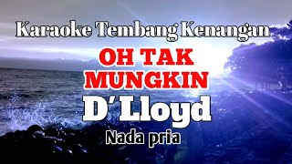 Download lagu OH TAK MUNGKIN - D'lloyd | Karaoke nada pria | Lirik mp3