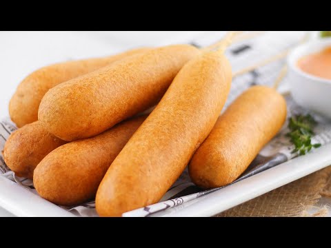 How to make corndogs // sausage buns