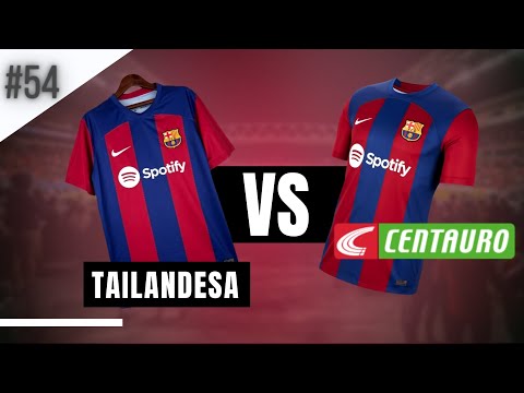 Comparação - Camisa do Barcelona/ Tailandesa vs Original #54