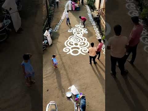 happy Diwali, Diwali rangoli on road#india #rangoli #street #shorts #festival #subscribe #like#viral