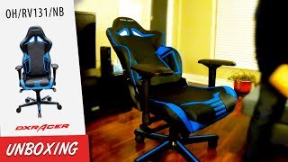 Video thumbnail for DXRacer Gaming Racing Chair Review - OH/RV131/NB UNBOXING & ASSEMBLY by InvestorTheory