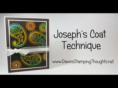 Joseph's Coat Technique Featuring Stampin' Up! products