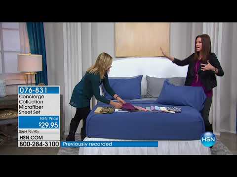 HSN | Concierge Collection Bedding 09.10.2017 - 02 PM
