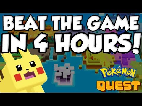 YOU CAN BEAT POKEMON QUEST IN 4 HOURS?!?!