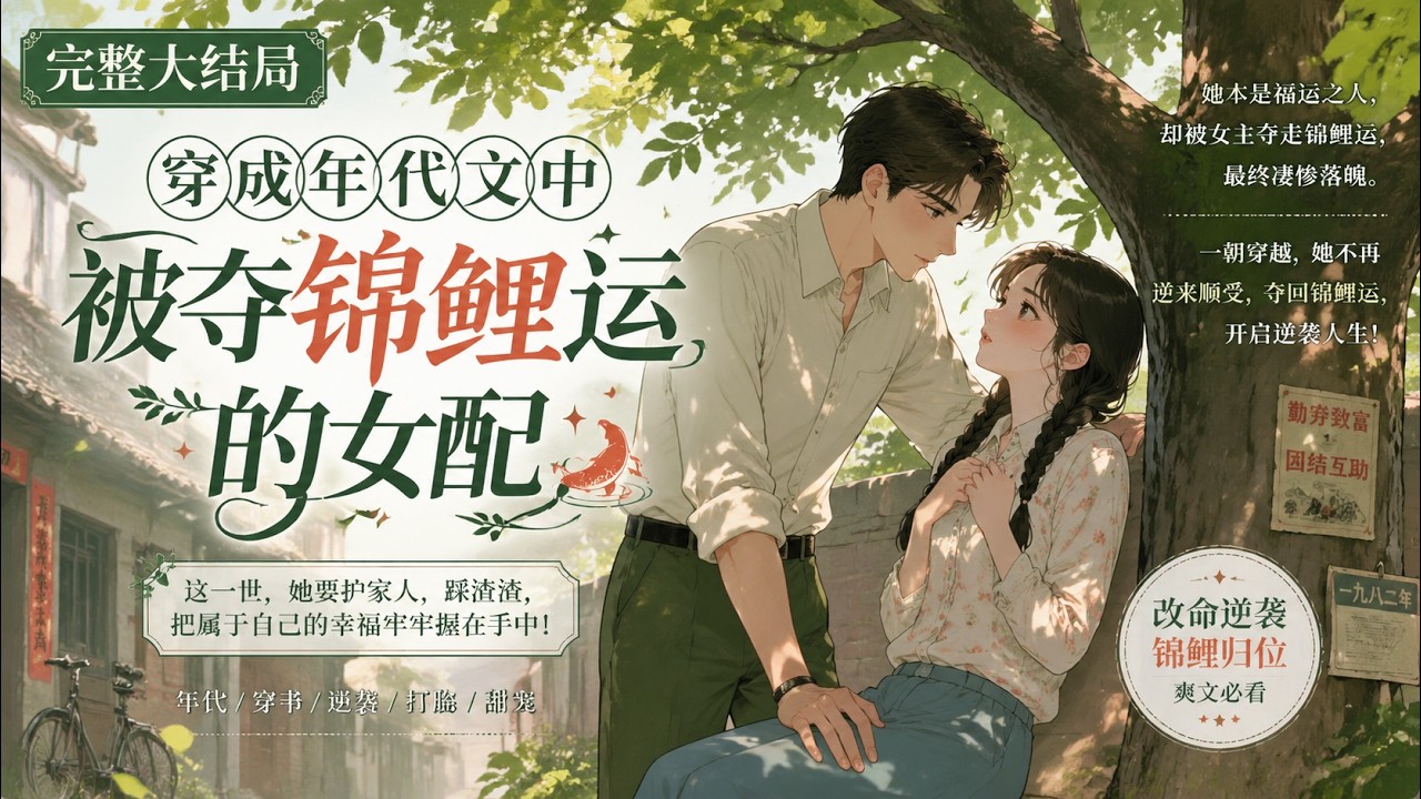 【修复版】💕《穿成年代文中被夺锦鲤运的女配》穿越成炮灰女配，她才发现自己是真正的锦鲤少女，好?