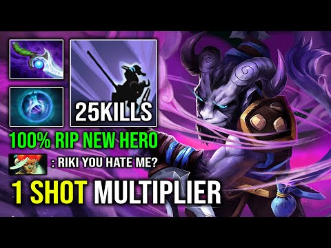 RIKI is the New Hard Carry in 7.32e with 1 Shot Backstab Multiplier 100% Deleted New Hero Dota 2