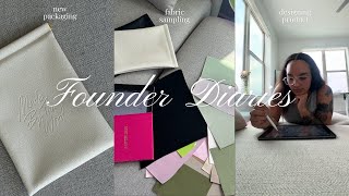 Founder Diaries📝: fabric sampling, product development for our new journal, luxury packaging
