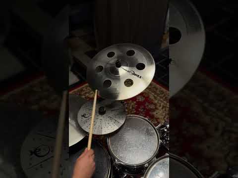 Kmicic Czoper 10”& 15” Silver Surfer Hat and 16” Ozone Dark #kmiciccymbals #customcymbals #drums