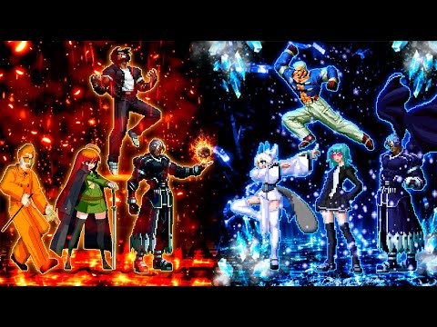 Fire Team VS Ice Team (Fuego VS Hielo) | MUGEN