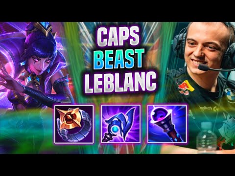 CAPS IS A BEAST WITH LEBLANC! - G2 Caps Plays Leblanc Top vs Gwen! | Season 2022