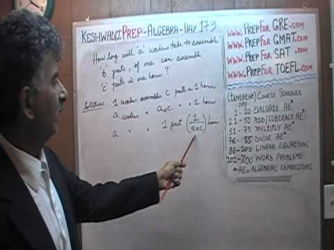 Algebra Help Day 173 Word Problems - Prep Tutor via Skype - ACT, SAT, GRE, GMAT, TEAS, TOEFL