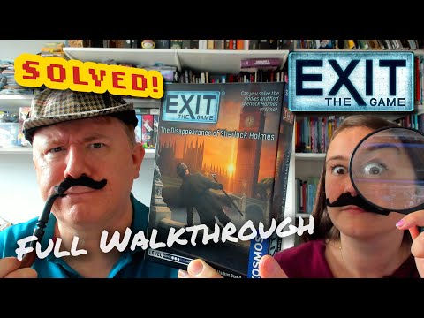 Solved! Exit the Game: The Disappearance of Sherlock Holmes. Full walkthrough with Dr Gareth & Laura