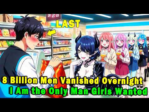 8 Billion Men Vanished Overnight,I Became the Only Man Every Woman Wanted. #anime #Manga #animerecap