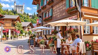 GSTAAD SWITZERLAND ✨ Luxury Village 4K World-famous place Walking tour asmr