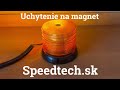 Led maják 12V / 24V - oranžový 40xLED s magnetickým uchytením ECER - Video Youtube