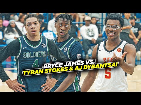 Bryce James vs #1 Player The Country! AJ Dybantsa and Tyran Stokes!