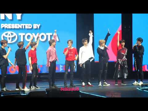 180624 NCT127 Performance stage Con NY 2018 with Wanna One's (Minhyun & Daehwi) intro