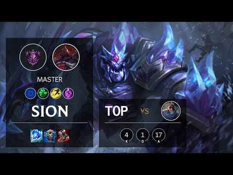 Sion Top vs Yasuo - EUW Master Patch 11.23