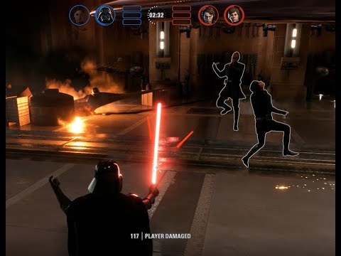 Star Wars Battlefront 2 - 2v1 |  3 Intense Duel | Hero Showdown Gameplay (No Commentary) #8