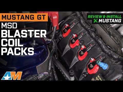 2011-2016 Mustang GT MSD Blaster Coil Packs; Red Review & Install
