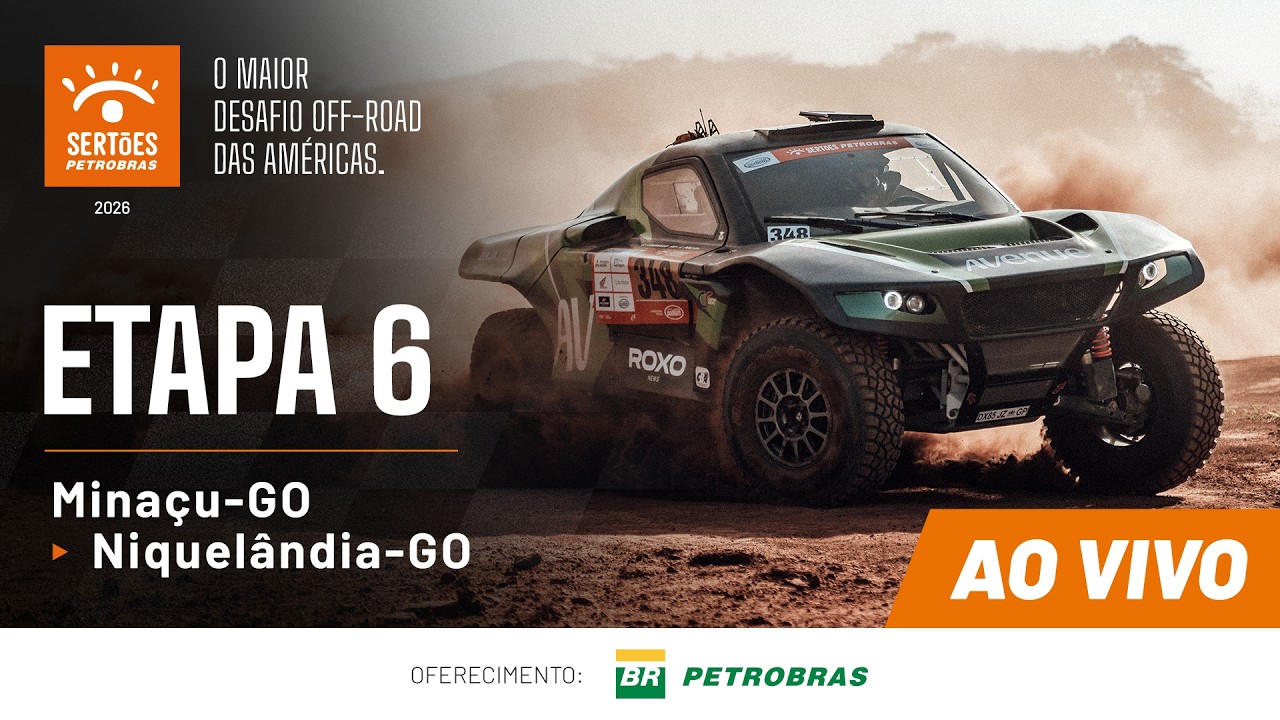 🔴 AO VIVO | Etapa 6: Minaçu a Niquelândia – Sertões Petrobras 2026
