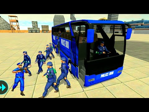 US Police Bus Driving Games 3D- Off-road Police Bus Driver Games #11 - Android Gameplay
