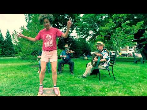 Québécois Buckdance - Miss Moonshine with Chuck, Ryan, Gus - Django in June camp diversity